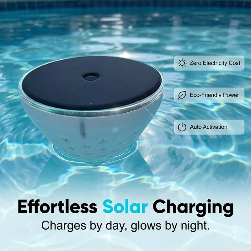 🌊 Solar Floating Pool Light – 🐟 Realistic Fish Projection & Water Glow – IP68 Waterproof, Solar Powered, No Wiring Needed