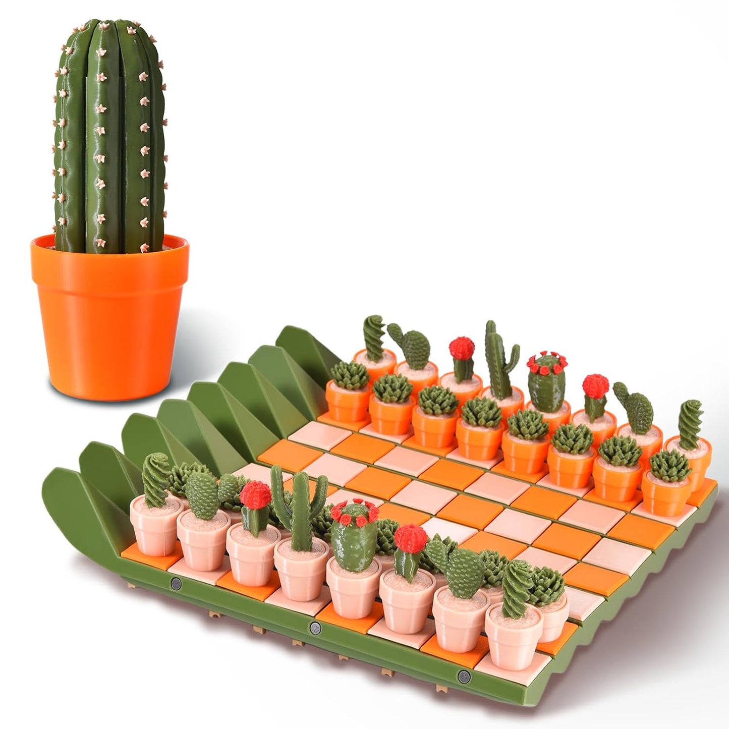 Cactus Chess Set - 3D Printed Cactichess