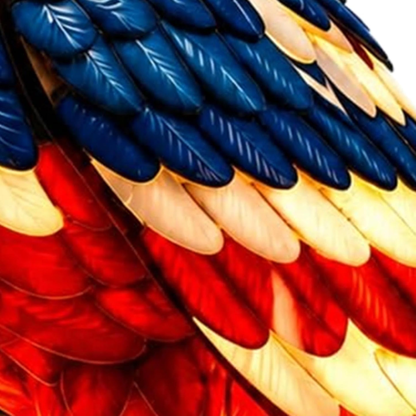 🇺🇸 250th Eagle Stained Glass Wall Lamp – 🦅 Patriotic LED Tribute Light – Resin Craft, Warm Glow, Perfect for Home, Office & Man Cave