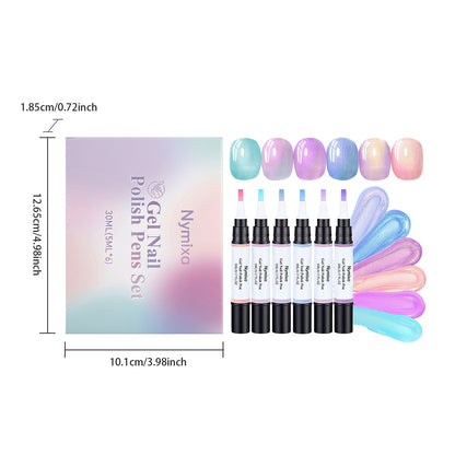 💅 3-in-1 Gel Polish Pen – ✨ Base + Color + Top Coat All-in-One – Easy Apply, UV/LED Cured, Nourishing Formula with Castor Oil & Vitamin E