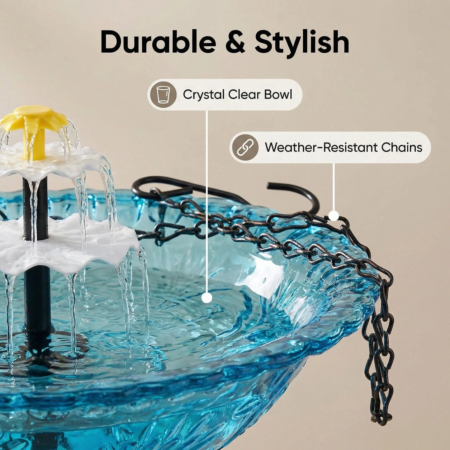 🐦 49% OFF Today – Solar Hanging Bird Bath Fountain | Attract Birds & Create a Peaceful Garden Oasis 🐦💦