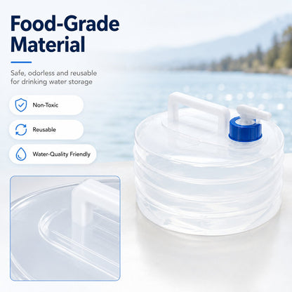 🔥 Last Day 49% OFF - Collapsible Polyethylene Water Carrier Container with Leakproof Spigot