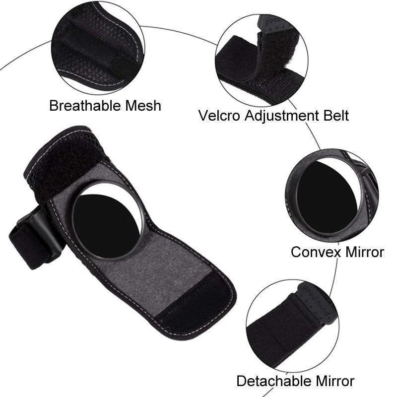 🚴 Wrist Rearview Mirror for Cycling | Portable Bike Safety Mirror