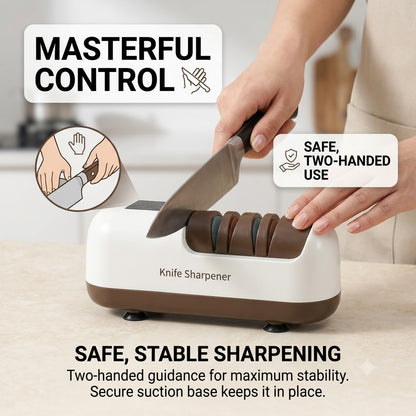 🔥50% OFF TODAY Electric knife sharpener, suitable for double-edged knives and serrated knives