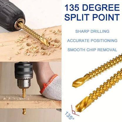 ⚙️ High-Speed Steel Drill Bit Set | 6-Piece Precision Drilling Kit