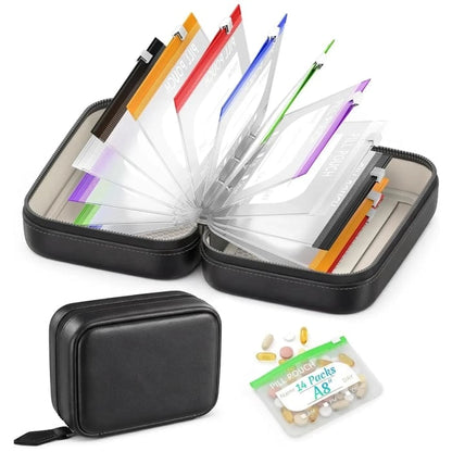 💊 A8 Waterproof Pill Pouch Set – Large Weekly Travel Medicine Organizer