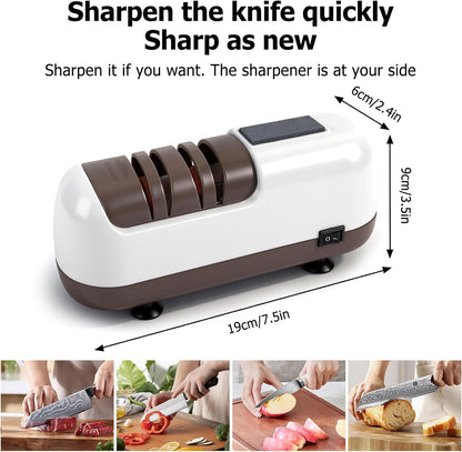 🔥50% OFF TODAY Electric knife sharpener, suitable for double-edged knives and serrated knives