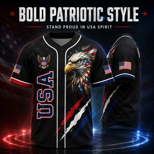 American-style baseball jersey