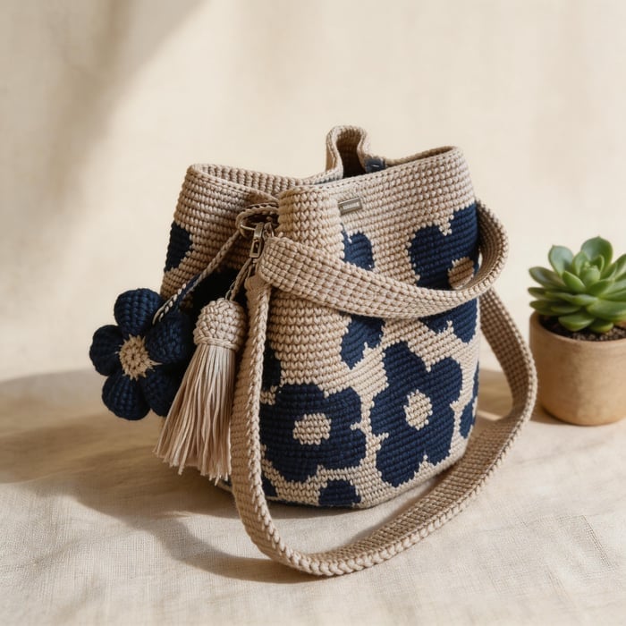 🔥🔥Hot Sale Handmade Crochet Flower Tote 🌼✨