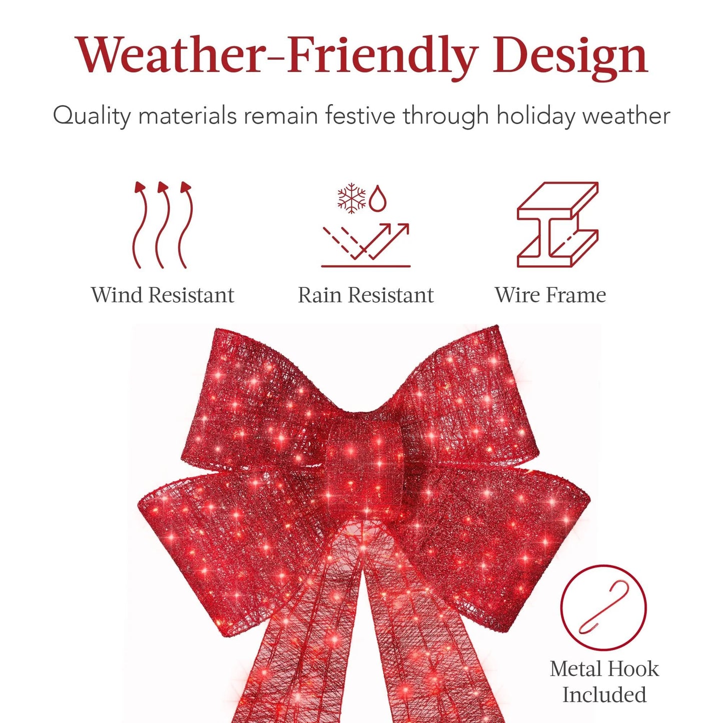 🔥49% OFF Hot Sale🎁✨🎄 48-Inch Lighted Christmas Bow 🎀