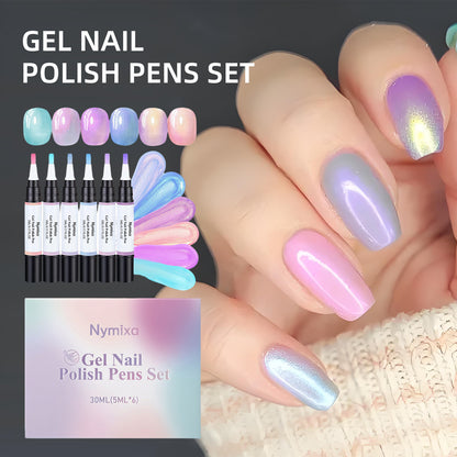 💅 3-in-1 Gel Polish Pen – ✨ Base + Color + Top Coat All-in-One – Easy Apply, UV/LED Cured, Nourishing Formula with Castor Oil & Vitamin E
