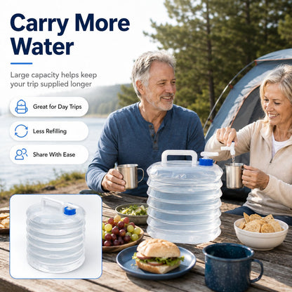 🔥 Last Day 49% OFF - Collapsible Polyethylene Water Carrier Container with Leakproof Spigot
