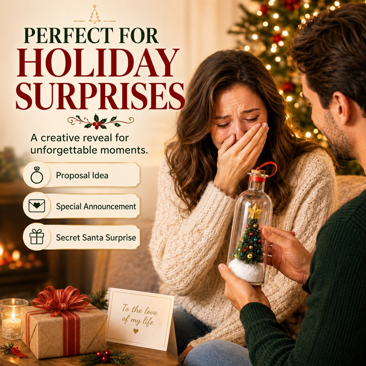 Recordable Christmas Message Bottle