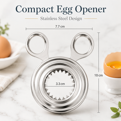Stainless Steel Egg Cracker, Egg Shell Opener, Handheld Egg Cracker, Egg Opener, Household Egg Peeler