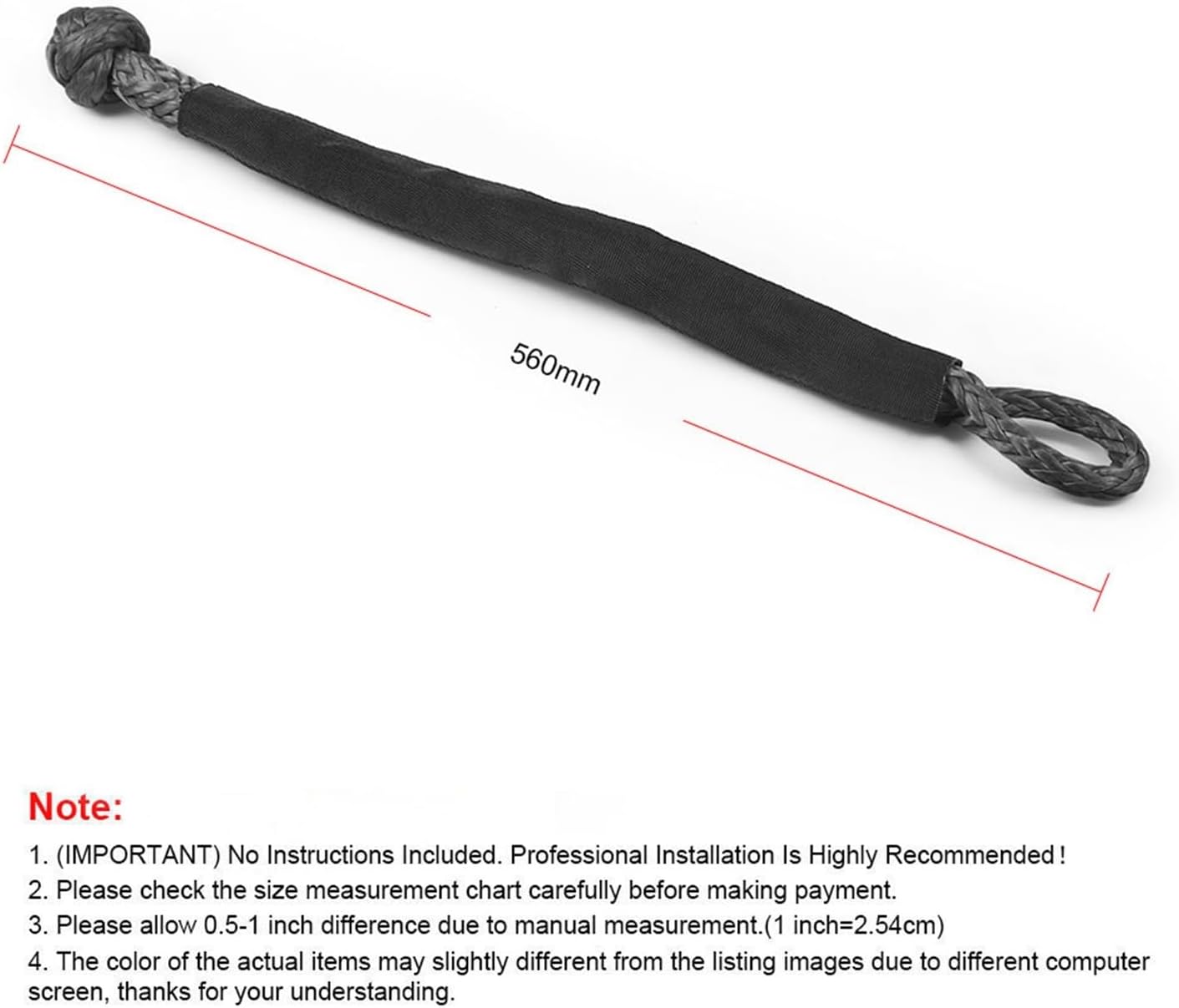 💪 Synthetic Winch Rope & Soft Shackle Recovery Set – 41,000lbs Strength 🔥