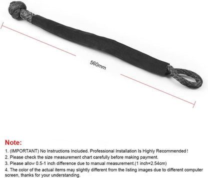 💪 Synthetic Winch Rope & Soft Shackle Recovery Set – 41,000lbs Strength 🔥