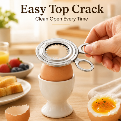 Stainless Steel Egg Cracker, Egg Shell Opener, Handheld Egg Cracker, Egg Opener, Household Egg Peeler