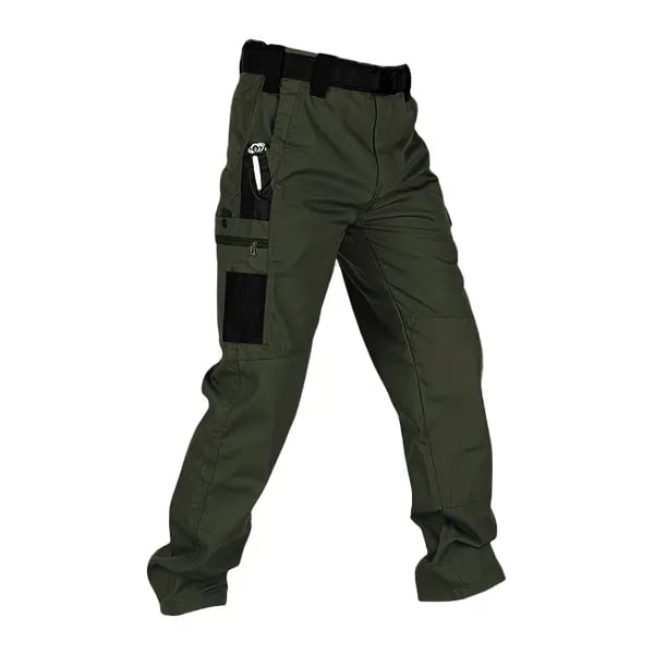 🔥Men's Waterproof Tactical Work Pants - Solid Color with Multi-Pockets for Outdoor Activities