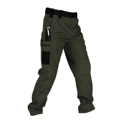 🔥Men's Waterproof Tactical Work Pants - Solid Color with Multi-Pockets for Outdoor Activities