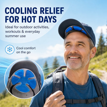 ❄️Last Day 50% OFF - Universal Contoured Cooling Gel Pad Insert For Hats And Helmets