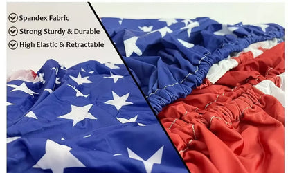 🇺🇸 250th Anniversary Car Hood Cover – 🚗 No-Glue 1-Minute Installation – Fade-Resistant Patriotic Design for Sedans, SUVs & Light Trucks