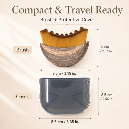 ✨ Sculpt & Refresh Curved Facial Massage Brush for Jawline, Face & Neck 💆‍♀️