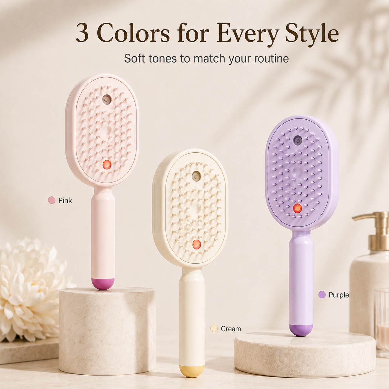 💆‍♀️ 3-in-1 Electric Spray Massage Comb – Scalp Spa Hair Brush