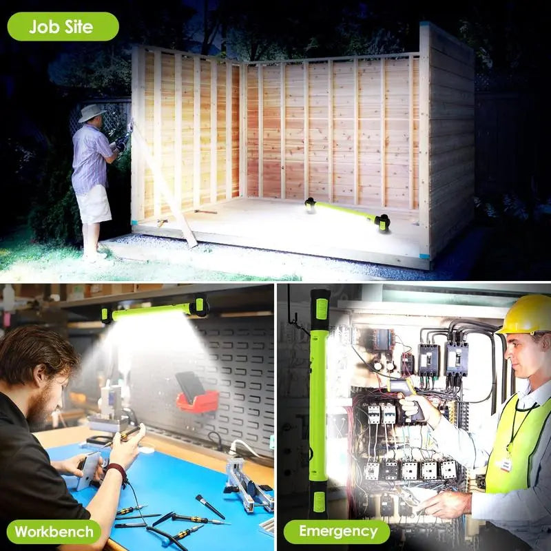 [Father's Day Gift] 💡🔋 3000LM Rechargeable LED Work Light | Magnetic Hands-Free Power Bank