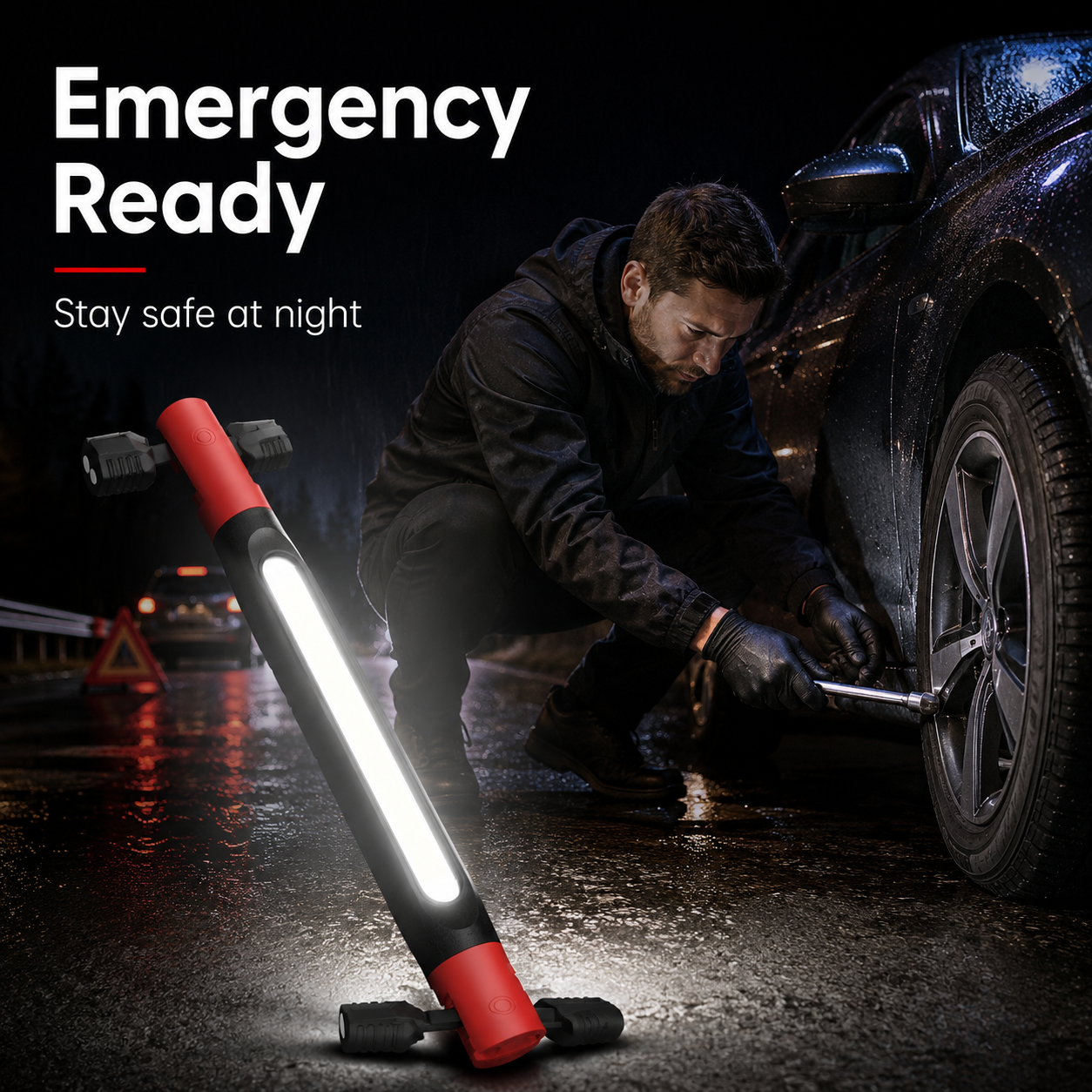 [Father's Day Gift] 💡🔋 3000LM Rechargeable LED Work Light | Magnetic Hands-Free Power Bank