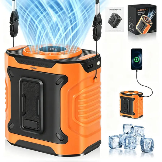 ⏳ FLASH SALE - 50% OFF TODAY |💨 3-in-1 Heavy Duty Cordless Waist & Neck Fan 🔋