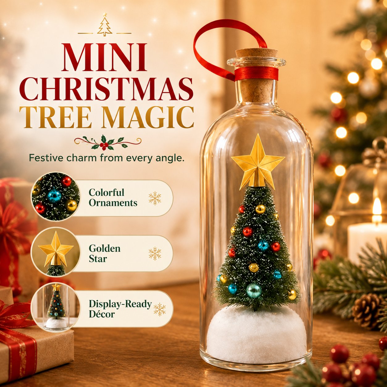Recordable Christmas Message Bottle
