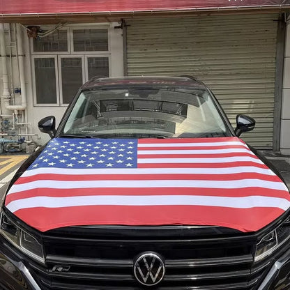 🇺🇸 250th Anniversary Car Hood Cover – 🚗 No-Glue 1-Minute Installation – Fade-Resistant Patriotic Design for Sedans, SUVs & Light Trucks