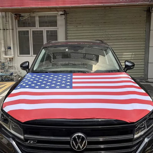 🇺🇸 250th Anniversary Car Hood Cover – 🚗 No-Glue 1-Minute Installation – Fade-Resistant Patriotic Design for Sedans, SUVs & Light Trucks