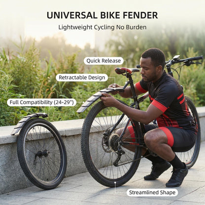 Retractable Foldable Bicycle Fender