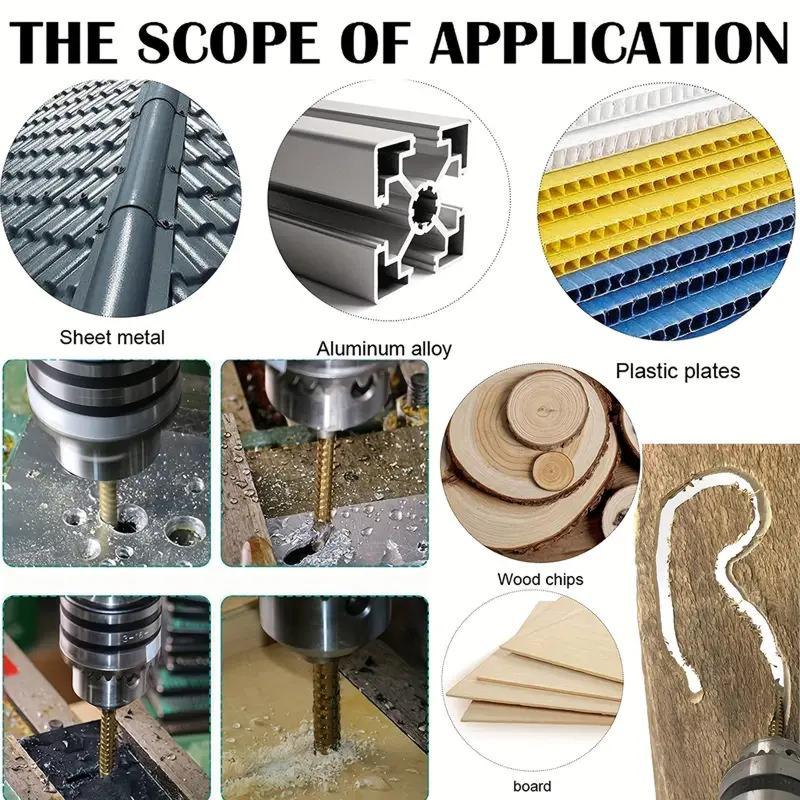 ⚙️ High-Speed Steel Drill Bit Set | 6-Piece Precision Drilling Kit