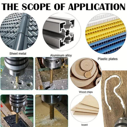 ⚙️ High-Speed Steel Drill Bit Set | 6-Piece Precision Drilling Kit
