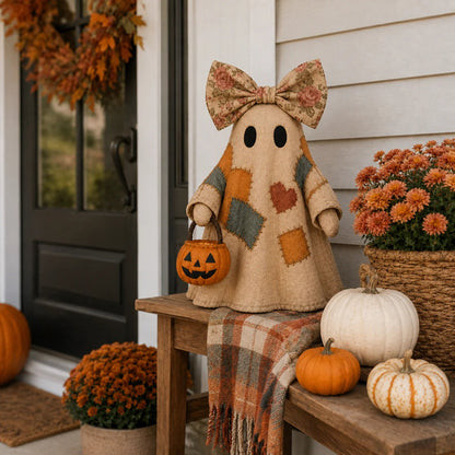 🔥🎁【Halloween Gifts】Lighted Vintage Patchwork Ghost-Buy 2 Get Free Shipping🎃✨🍂