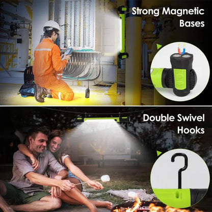 [Father's Day Gift] 💡🔋 3000LM Rechargeable LED Work Light | Magnetic Hands-Free Power Bank