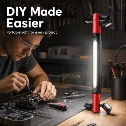 [Father's Day Gift] 💡🔋 3000LM Rechargeable LED Work Light | Magnetic Hands-Free Power Bank