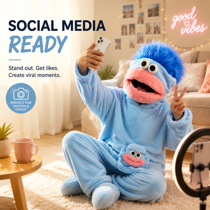 🧸✨ Cartoon Plush Jumpsuit Onesie – Cozy Hooded Pajamas for Home & Party 🎉🔥