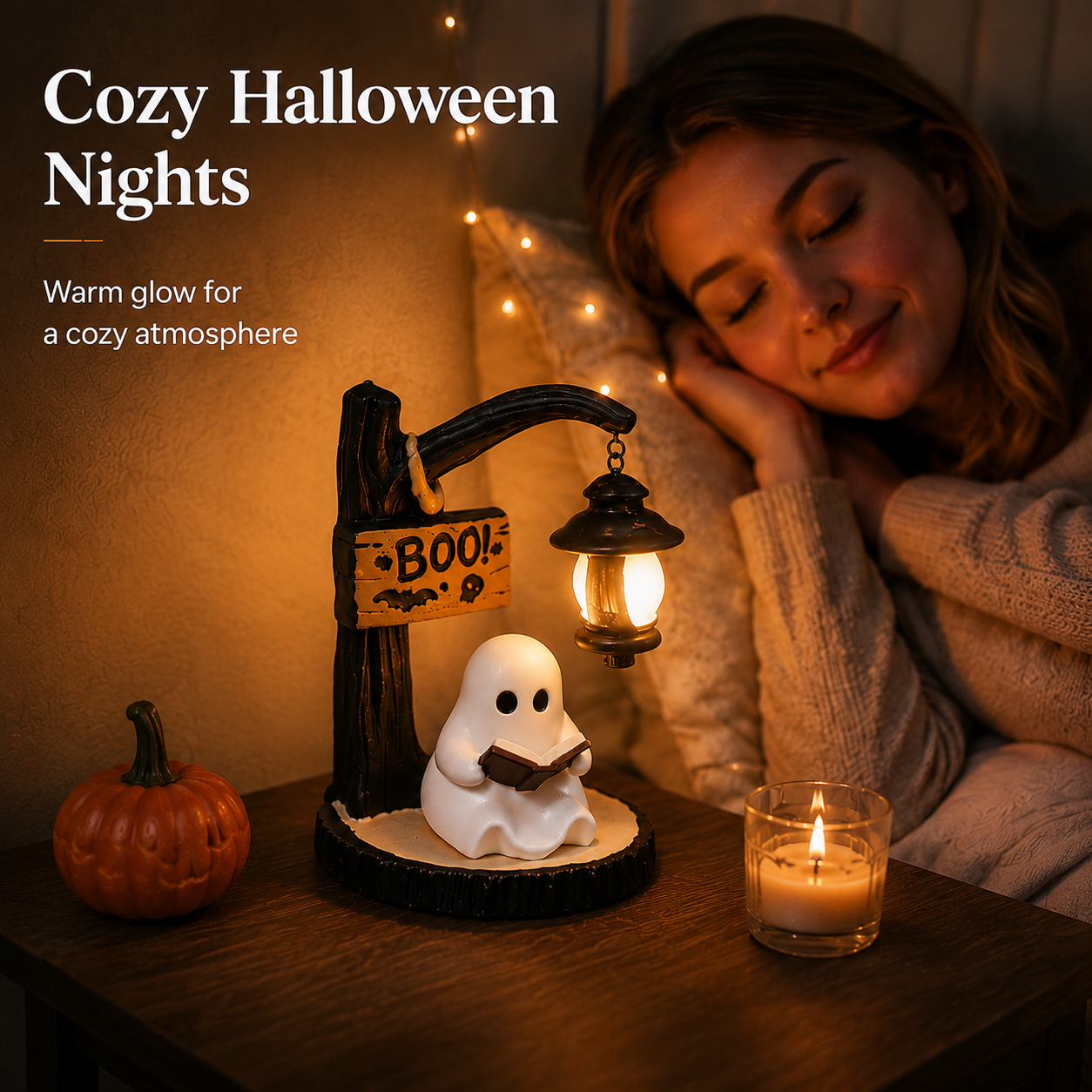 🚨 50% OFF TODAY ⭐ 🎃 Cute Ghost & Witch Desktop Lamp • Buy 2 FREE SHIPPING! 🔥