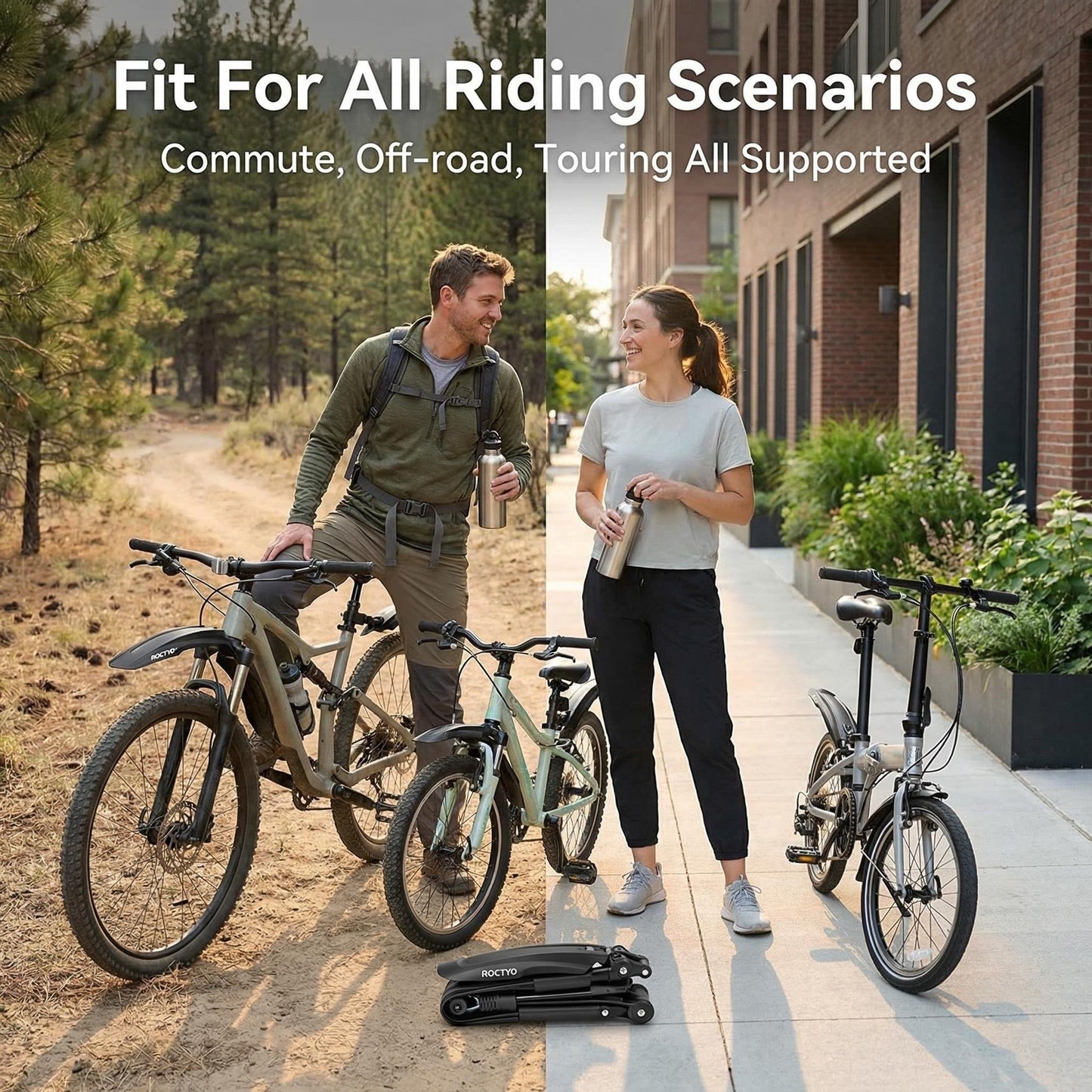 Retractable Foldable Bicycle Fender