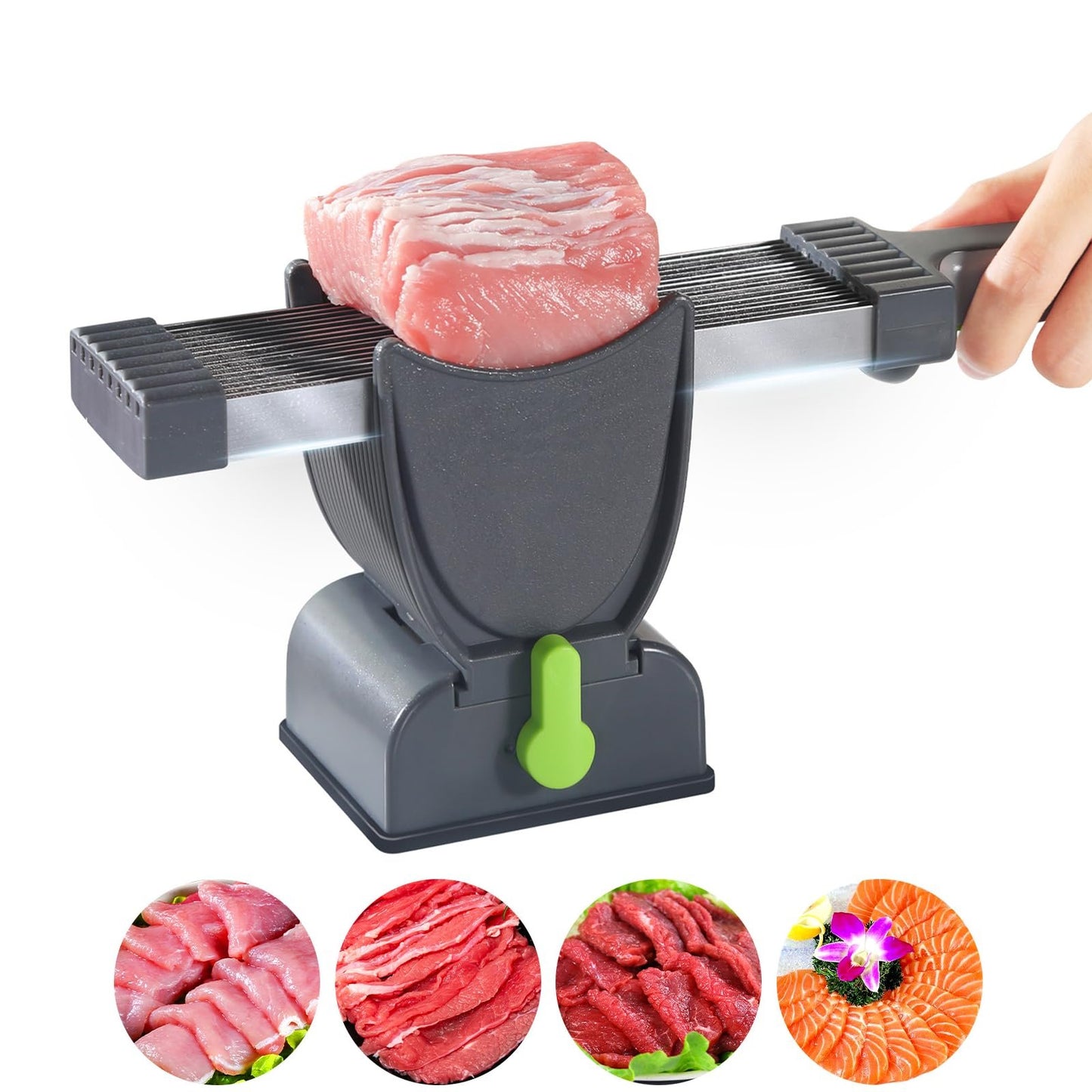Fresh Meat Slicer Knife Set – 17-in-1 Stainless Steel Adjustable Meat Cleaver