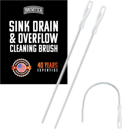 Cleaning Brush for Sink Drain Pipes and Overflow Drains