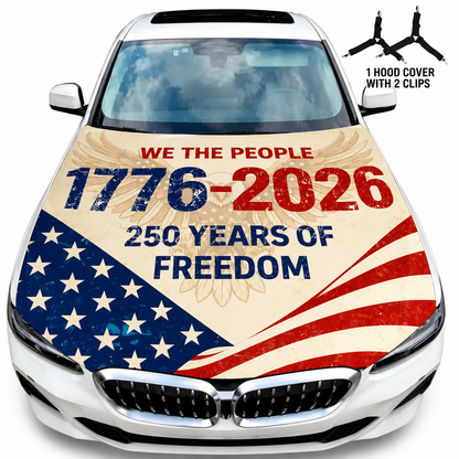 🔥LAST DAY 49% OFF🔥American Flag Car Hood Cover With Dual Triangle Clips
