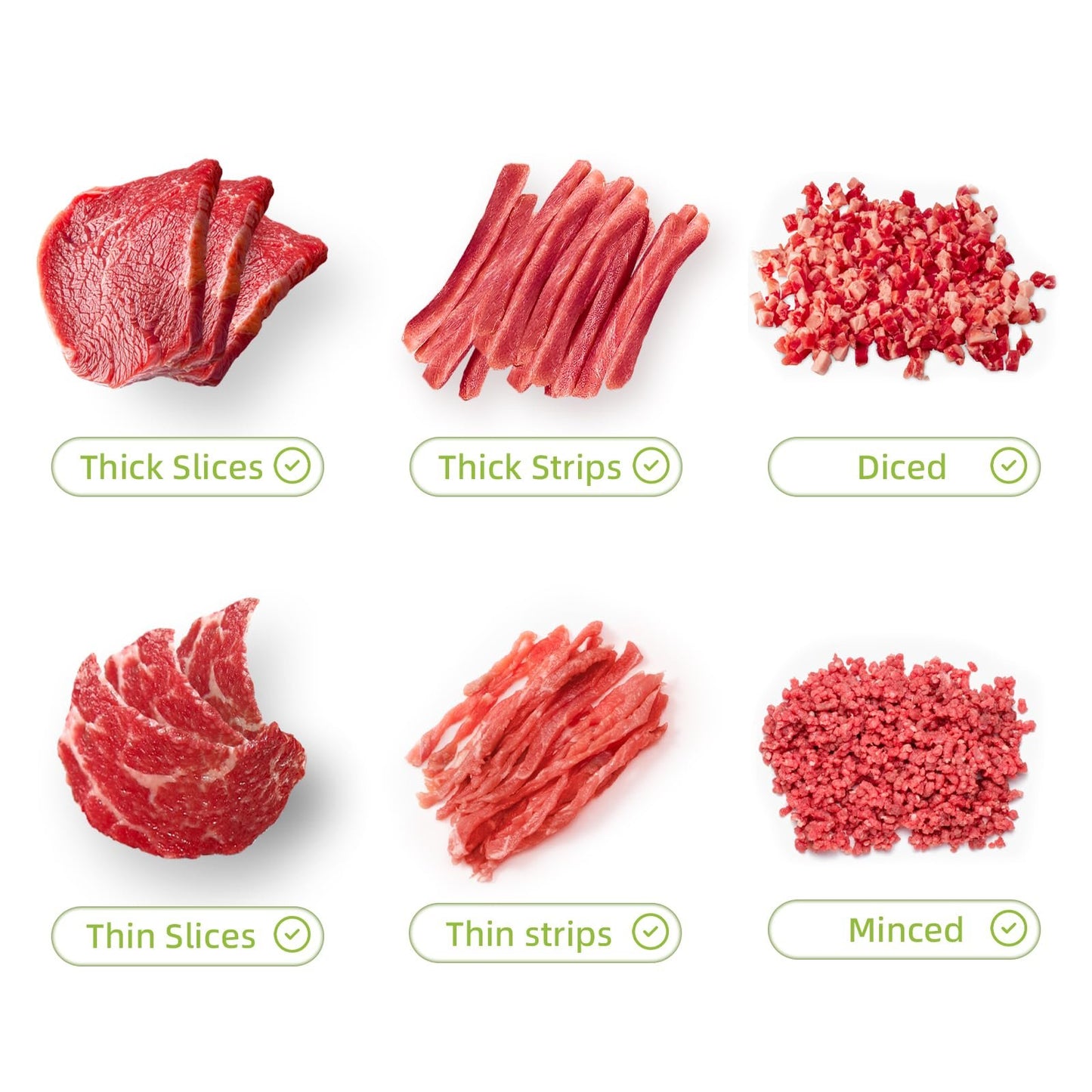 Fresh Meat Slicer Knife Set – 17-in-1 Stainless Steel Adjustable Meat Cleaver