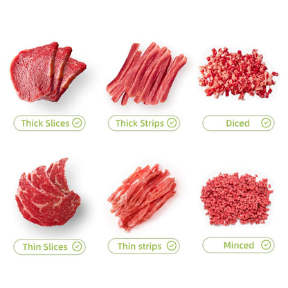 Fresh Meat Slicer Knife Set – 17-in-1 Stainless Steel Adjustable Meat Cleaver