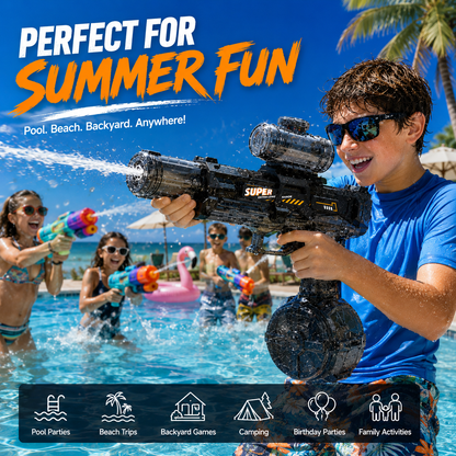 🔥 55% OFF | Last Day ⏰ 💦 Electric Automatic Water Blaster – Rechargeable Long-Range Summer Splash Toy