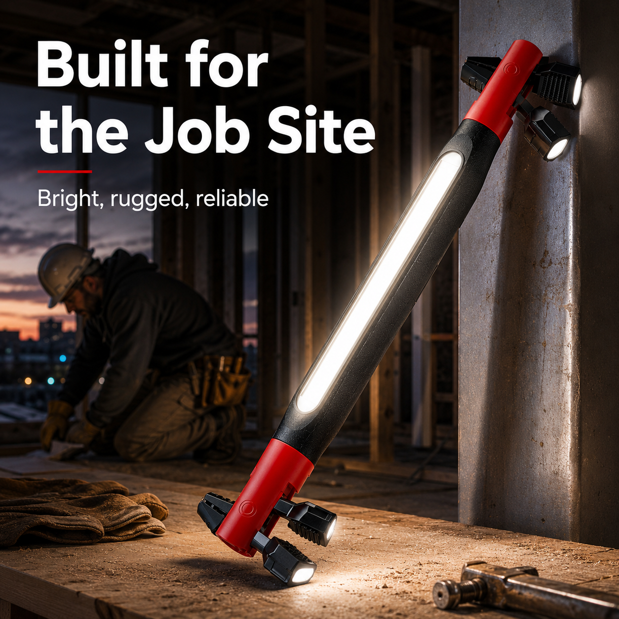 [Father's Day Gift] 💡🔋 3000LM Rechargeable LED Work Light | Magnetic Hands-Free Power Bank