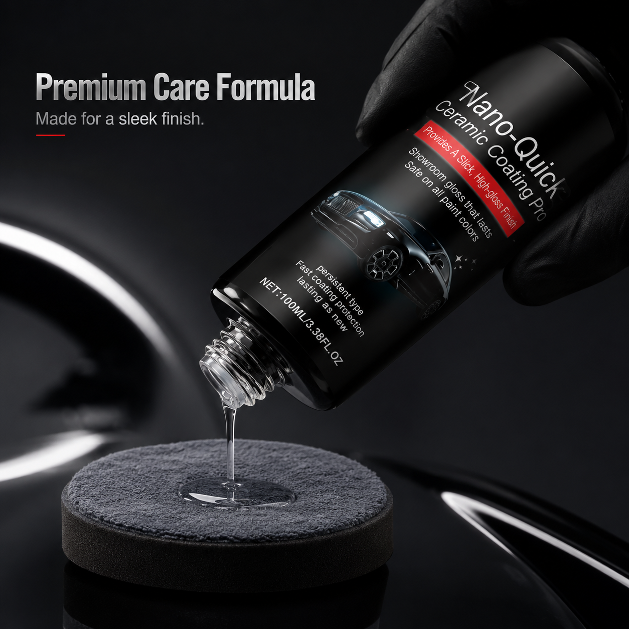 Nano Instant Ceramic Coating Professional Edition - Premium Car Care - Instantly delivers a mirror-like shine and protects the paintwork
